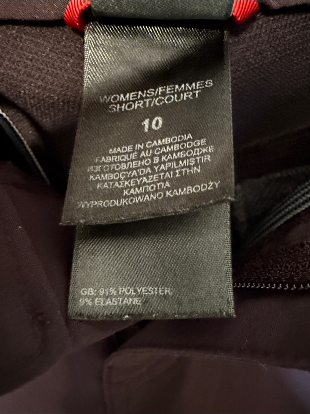 The North Face Soft Shell Stretch Hiking Pants with Zippered Pockets 10 Short - Picture 10 of 11
